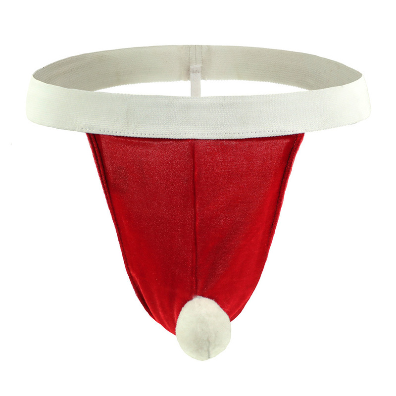 Tzy1093T men's sexy underwear underwear wholesale Christmas ball rubber thong T pants