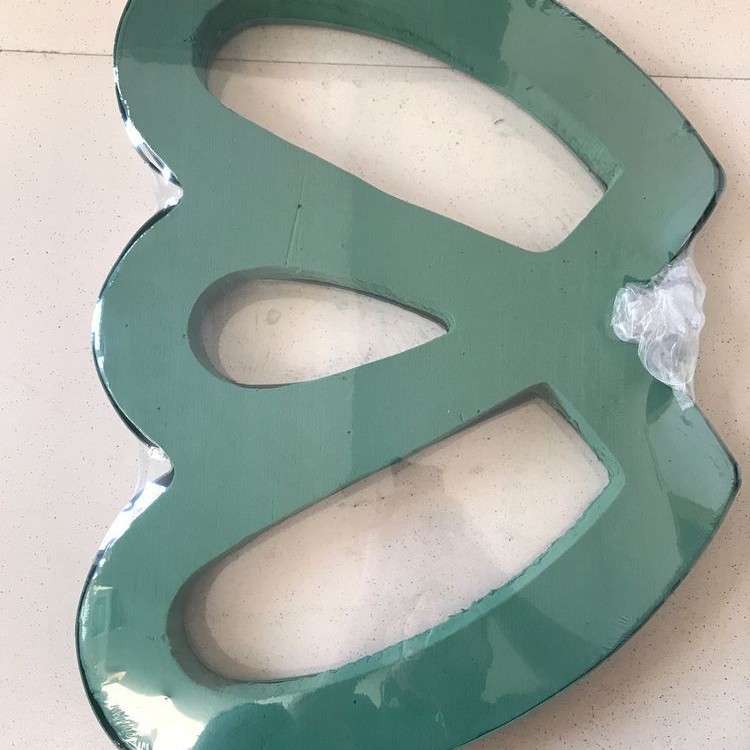 Flores inteligentes Yiwu fábrica directa decoración del flotador coche de la boda plástico verde pequeño cuadrado Ventosa con barro