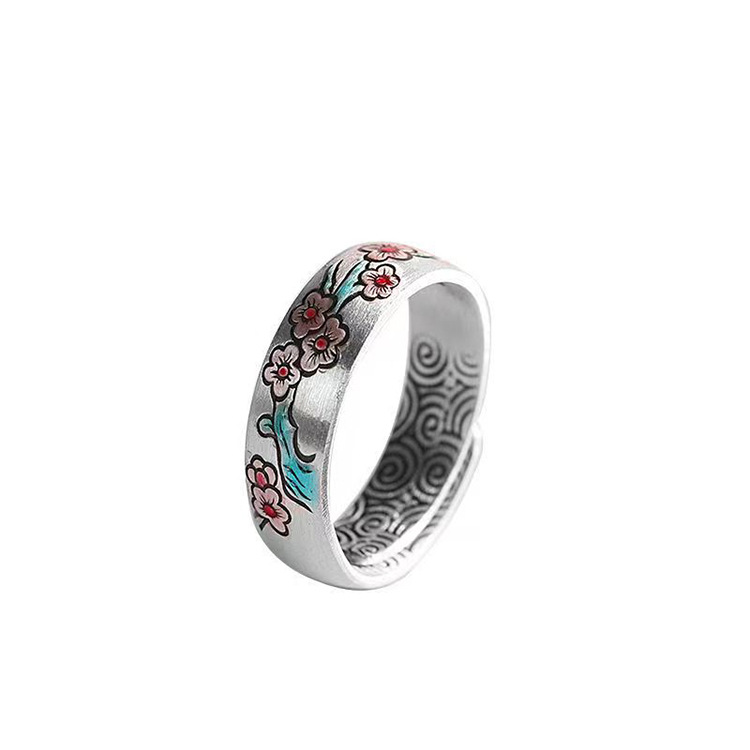 Pure Silver Plum Ring - Image 4