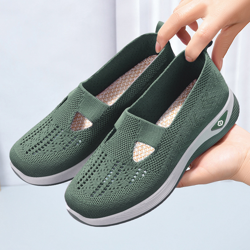 Spring Cross-Border Large Size Women's Middle-Aged And Elderly Mom Breathable Casual Single Old Beijing Cloth_vogvips.com
