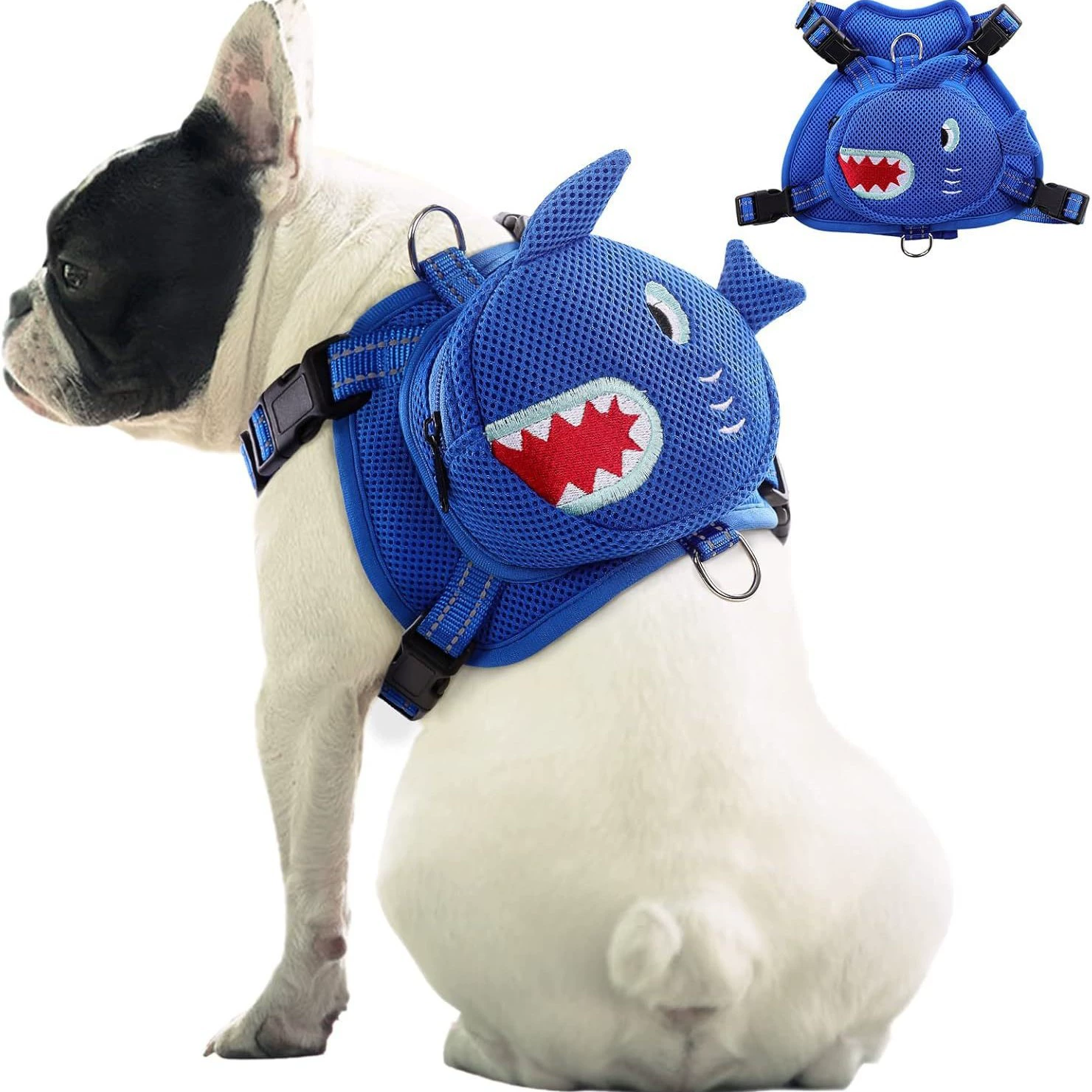 Трансграничная шлейка для собак, нагрудный рюкзак, поводок для прогулок, защита от разрыва, Бишон Тедди, универсальная для собак малых и средних размеров.