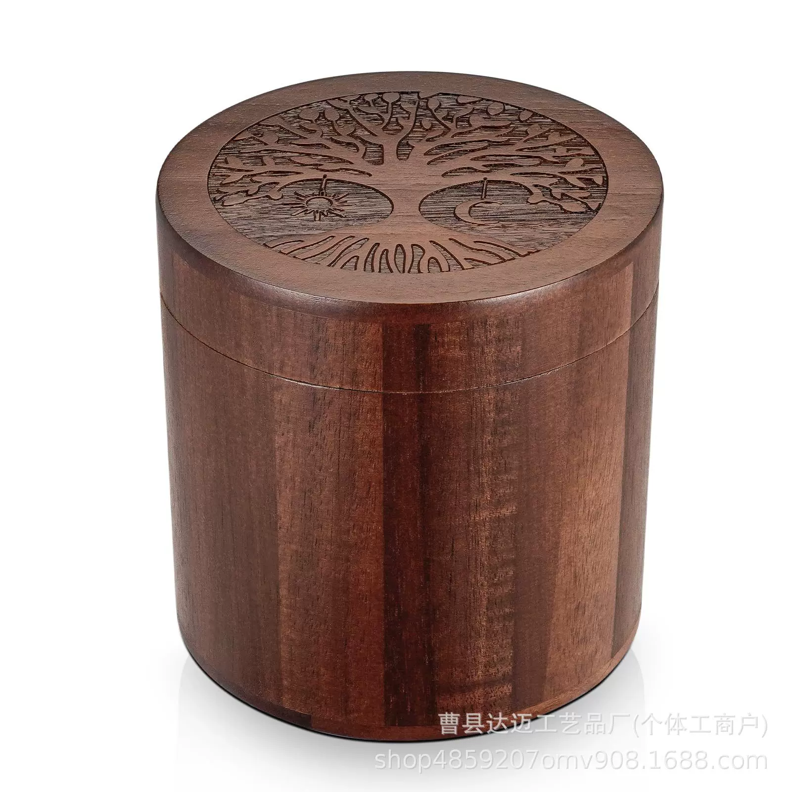 木制纪念骨灰盒宠物成人灰烬毛发小骨灰缸金合欢木宠物殡葬用品