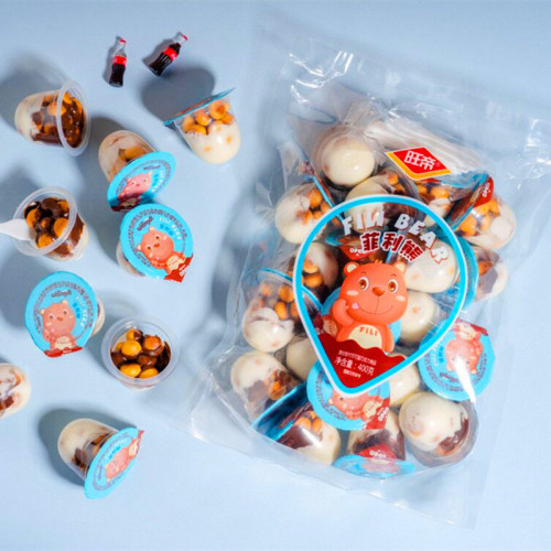 Wangdi Chocolate Cup Bag 400g Childhood Nostalgia Classic Chocolate Sauce Biscuit Leisure Candy Snack