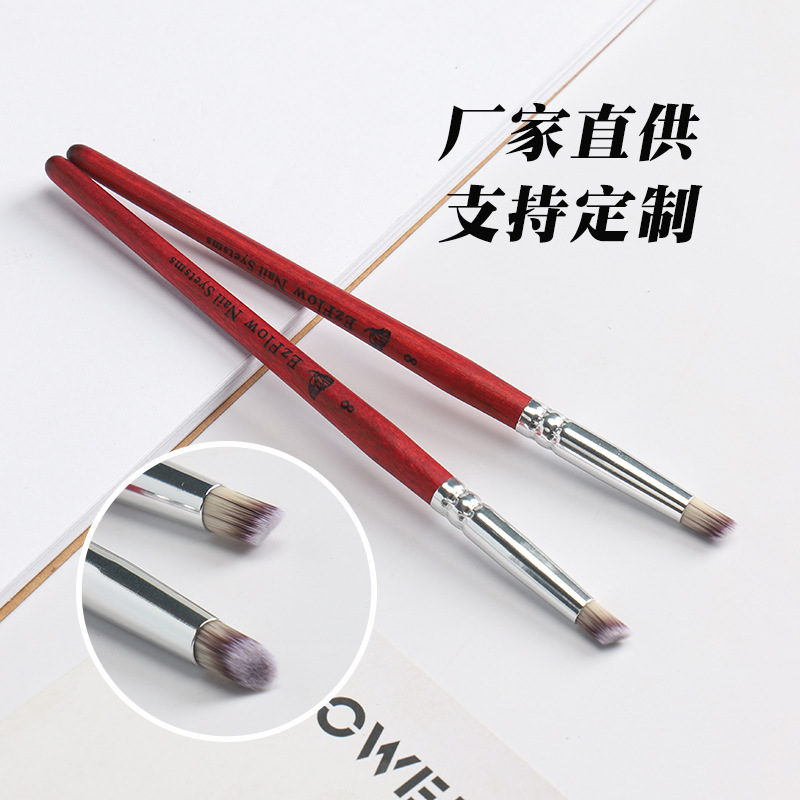 New mahogany pole nail art vignette poke pen single oblique head vignette pen oblique mouth excessive pen gradient loose chalk