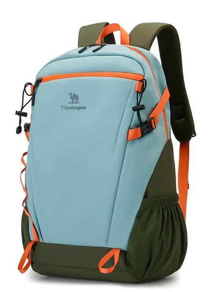 Camel Backpack Large Capacity Schoolbag Unisex College Students Outdoor Hiking Mountaineering Bag Lightweight Casual Backpack