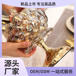 Wholesale Light Luxury Crystal Glass Candy Jar Storage Jar Household Sugar Jar European Style Sugar Jar Ornaments Wedding Snack Storage