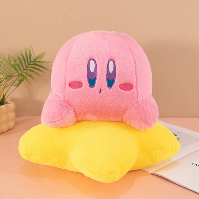 Cute star kabi plush toy holding star kabi pillow pillow sleeping doll manufacturers wholesale foreign trade (Oyuncaq yastıqlar) - kirby-holding-stars-30cm-03kg