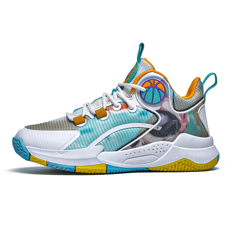 2023 Estate nuove scarpe da basket per bambini traspiranti con lacci per bambini grandi, pratiche scarpe da allenamento resistenti all'usura, alla moda_voghion.com