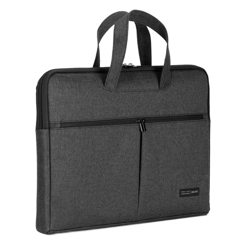 Deli BG101 maletín Oxford tela doble bolsillo negocio oficina reunión materiales bolso archivo bolsa