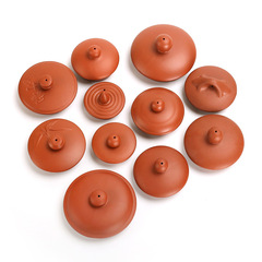 GJU82022新款半手工壺蓋黑棕紅色替配小蓋紫砂茶具配件茶壺水壺蓋