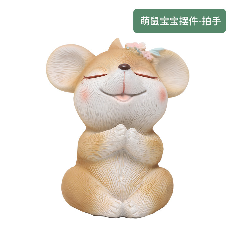 Adornos de bebé lindo ratón-aplaudiendo
