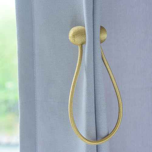 Magnetic curtain buckle, home decorative curtain straps, 2 punch-free hooks, magnetic curtain storage fixed straps
