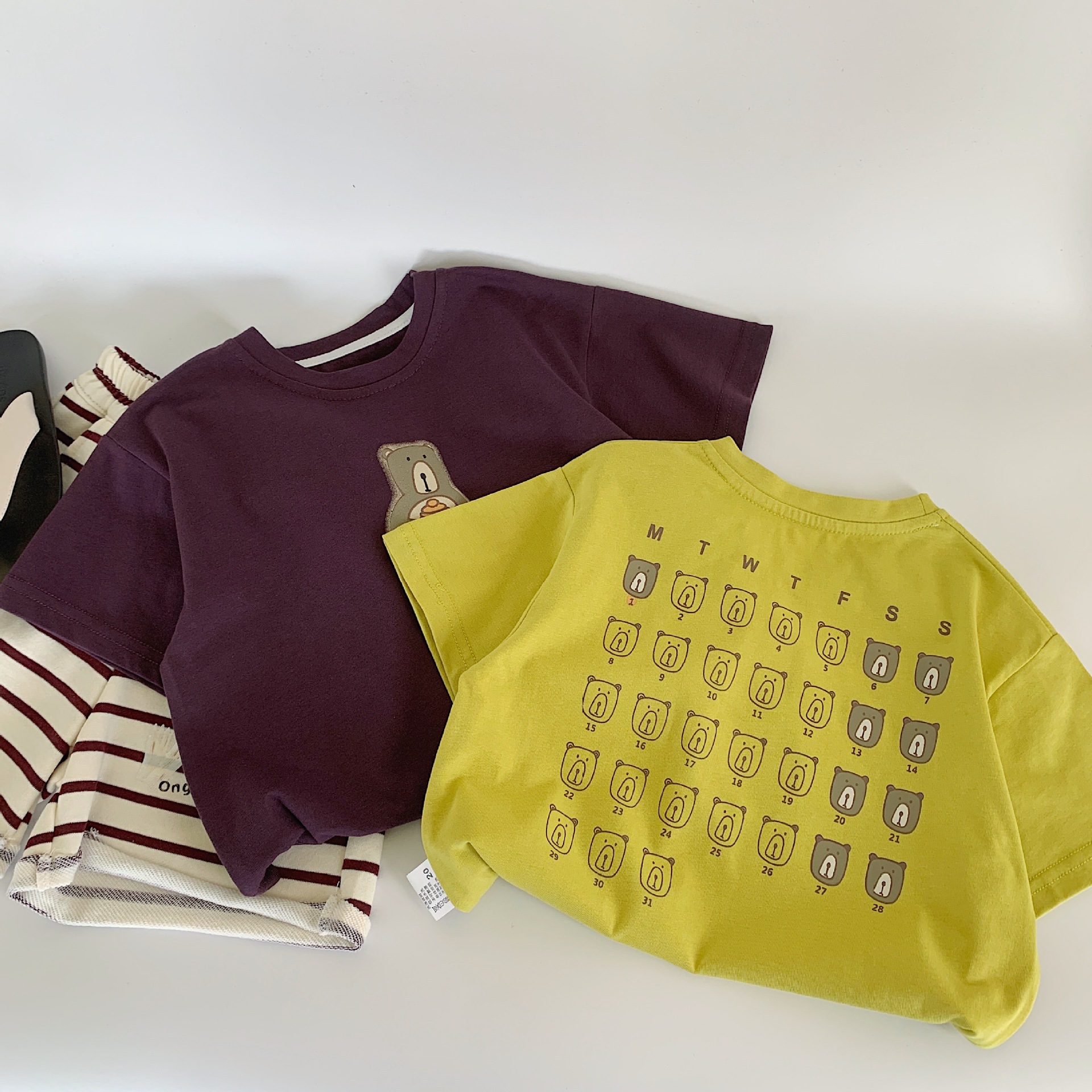 Camiseta de manga corta de algodón para niños Maibao 2025 nueva ropa para niños ropa para niños verano de media manga superior de verano al por mayor