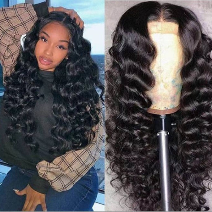 Europa y los Estados Unidos transfronterizos cabello largo rizado negro africano venta caliente cubierta de cabello largo de fibra química de alta temperatura al por mayor inventario