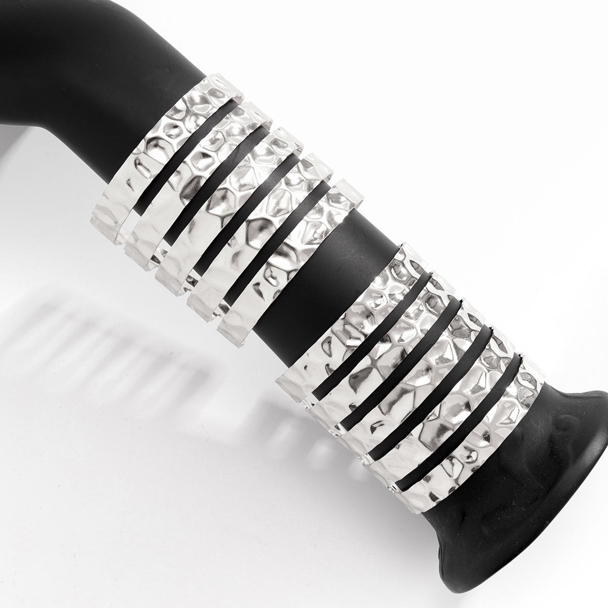 56g Weight White Gold Plated, Gold Plated Plating Material Bangle Classification Iron Chain Material 1 Piece Quantity Casual, Holiday Occasion Iron Material Geometric Pattern Women's Gender IG Style Style Wholesale Jewelry IG Style Geometric Iron White Gold Plated Gold Plated Bangle 49