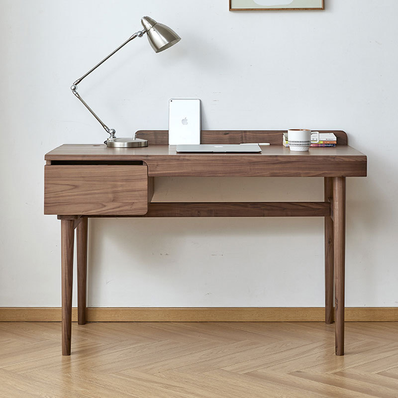 North American Black Walnut Desk Nordic Solid Wood Computer Desk Modern Simple Office Desk Cherry Wood Home Writing Desk
