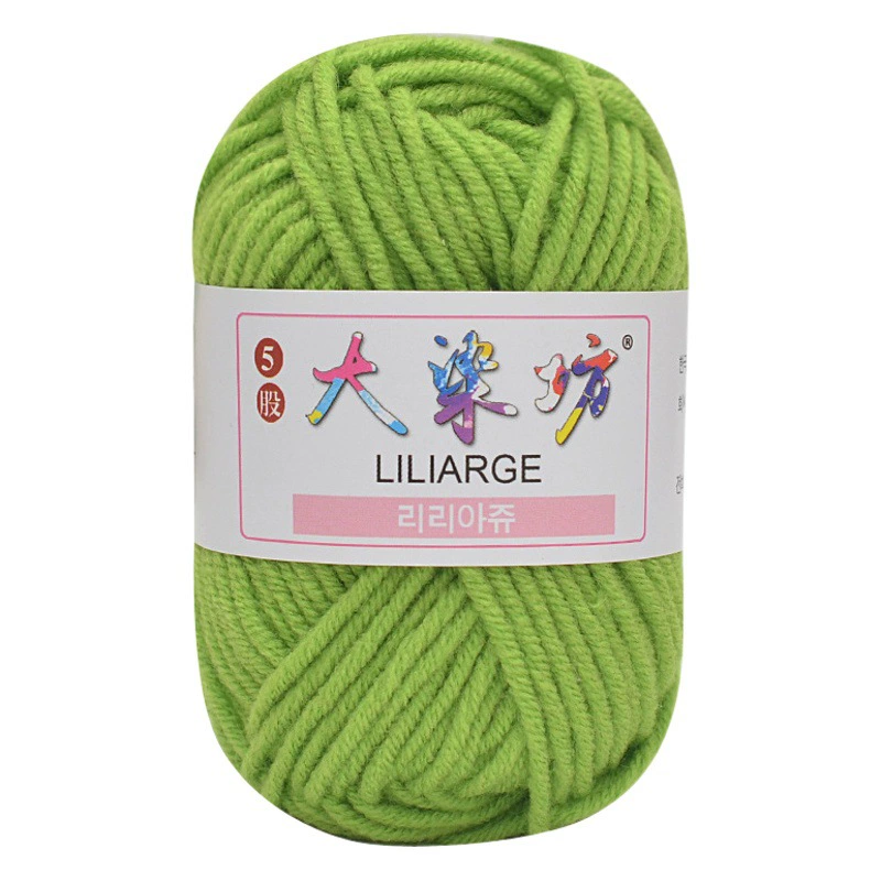 5 нитей молочной хлопковой нити кукольная нить корейская детская шерсть крючком нитки для ручного вязания оптом