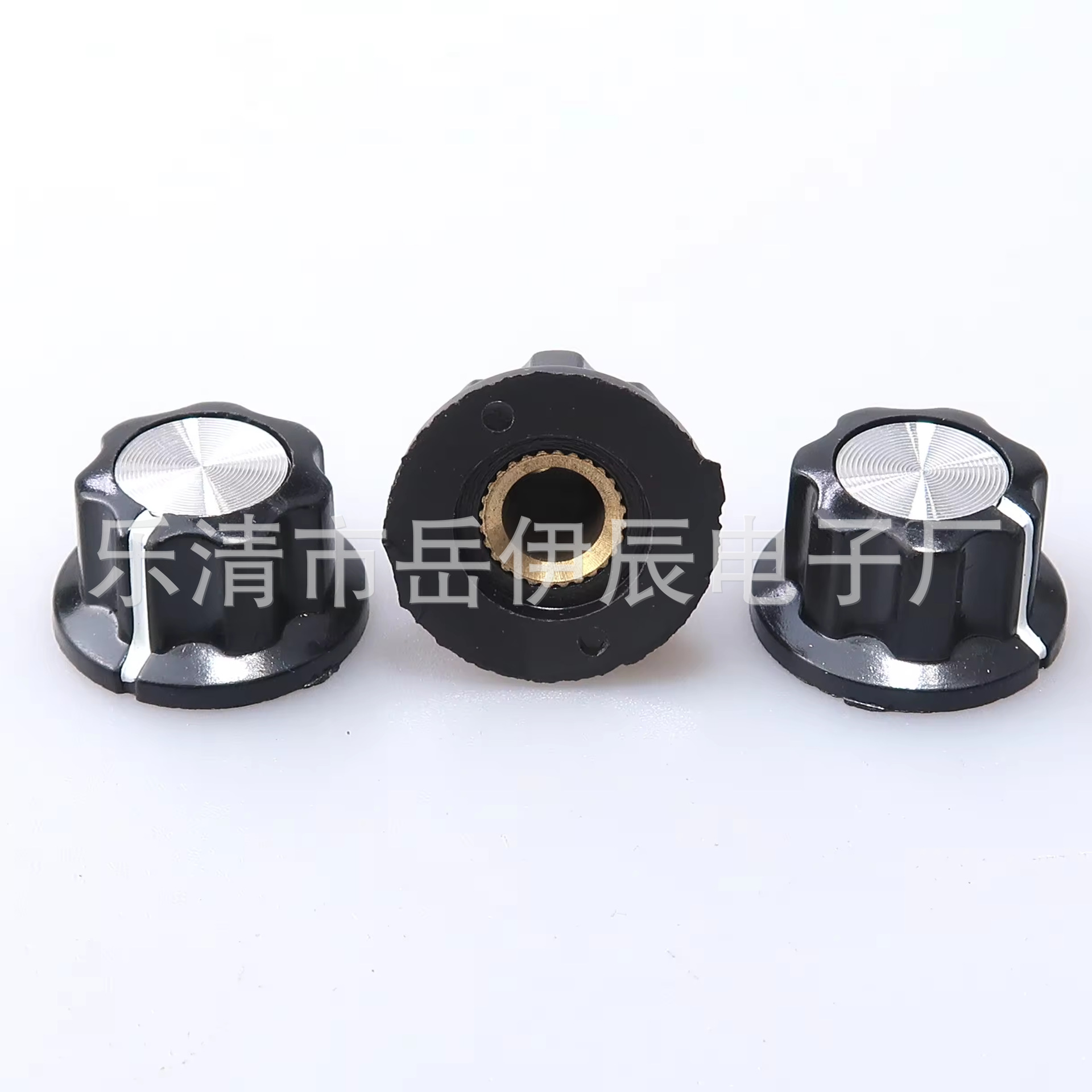 电位器旋钮帽MF-A03花柱 铜芯内孔径6mm 胶木旋钮帽