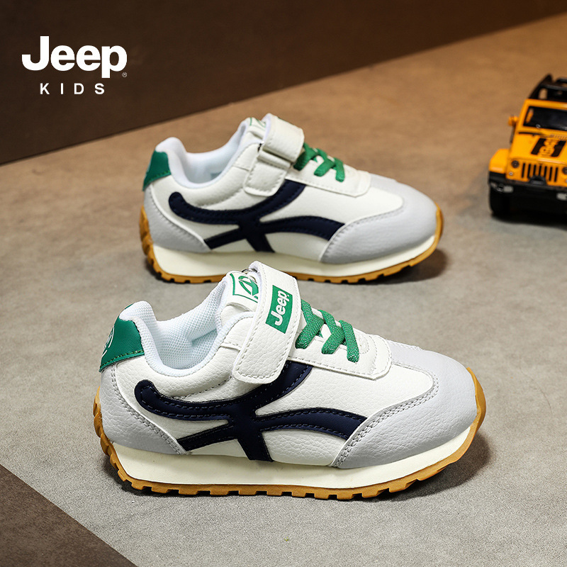 Jeep男童运动鞋2025新款轻便软底阿甘鞋儿童鞋子春秋款女童跑步鞋|undefined