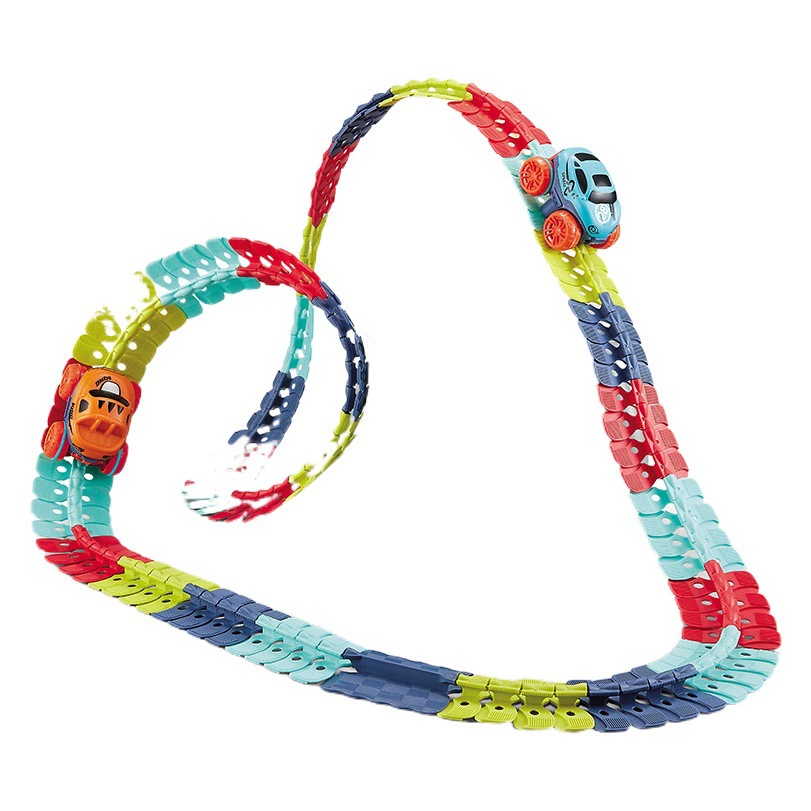 Мягкие резиновые гусеницы американские горки без гравитации железнодорожный вагон трансграничная электронная коммерция Электрический поезд своими руками детские игрушки