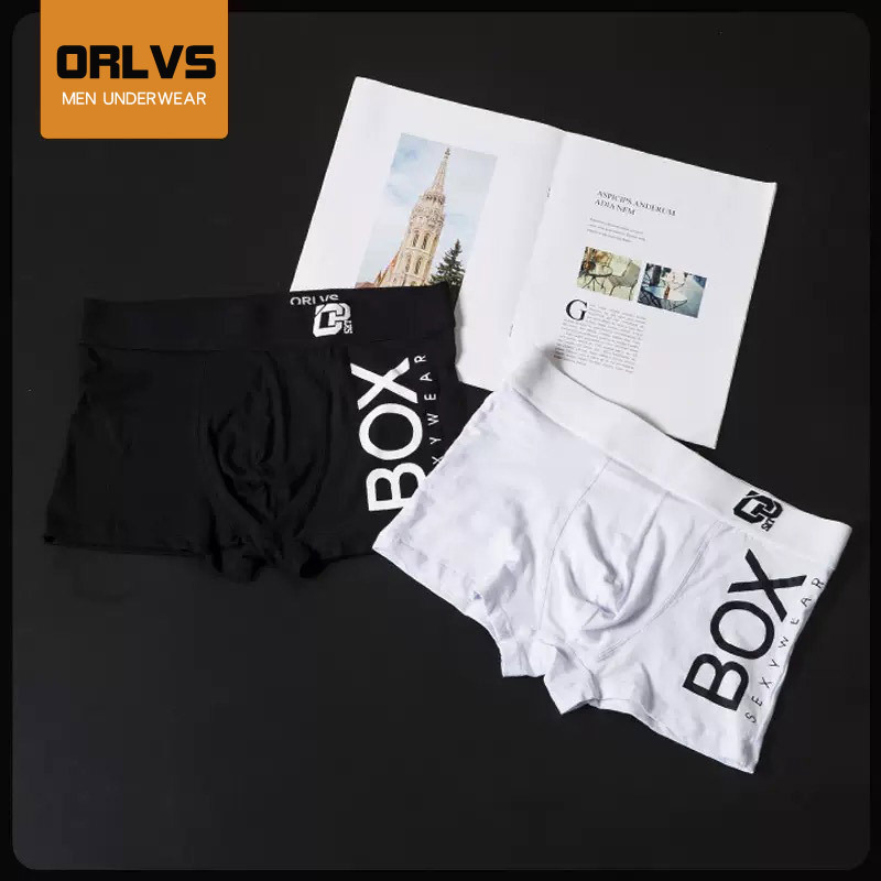 Autumn and Winter new men's underwear cotton letter printing boxer shorts foreign trade export sports boxer men