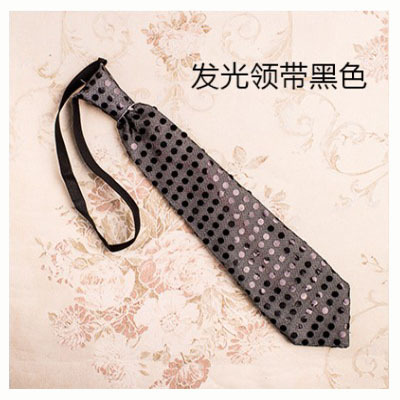Nuevos hombres y mujeres etapa rendimiento LED sequined tie universal casual tie night show pajarita luminosa al por mayor
