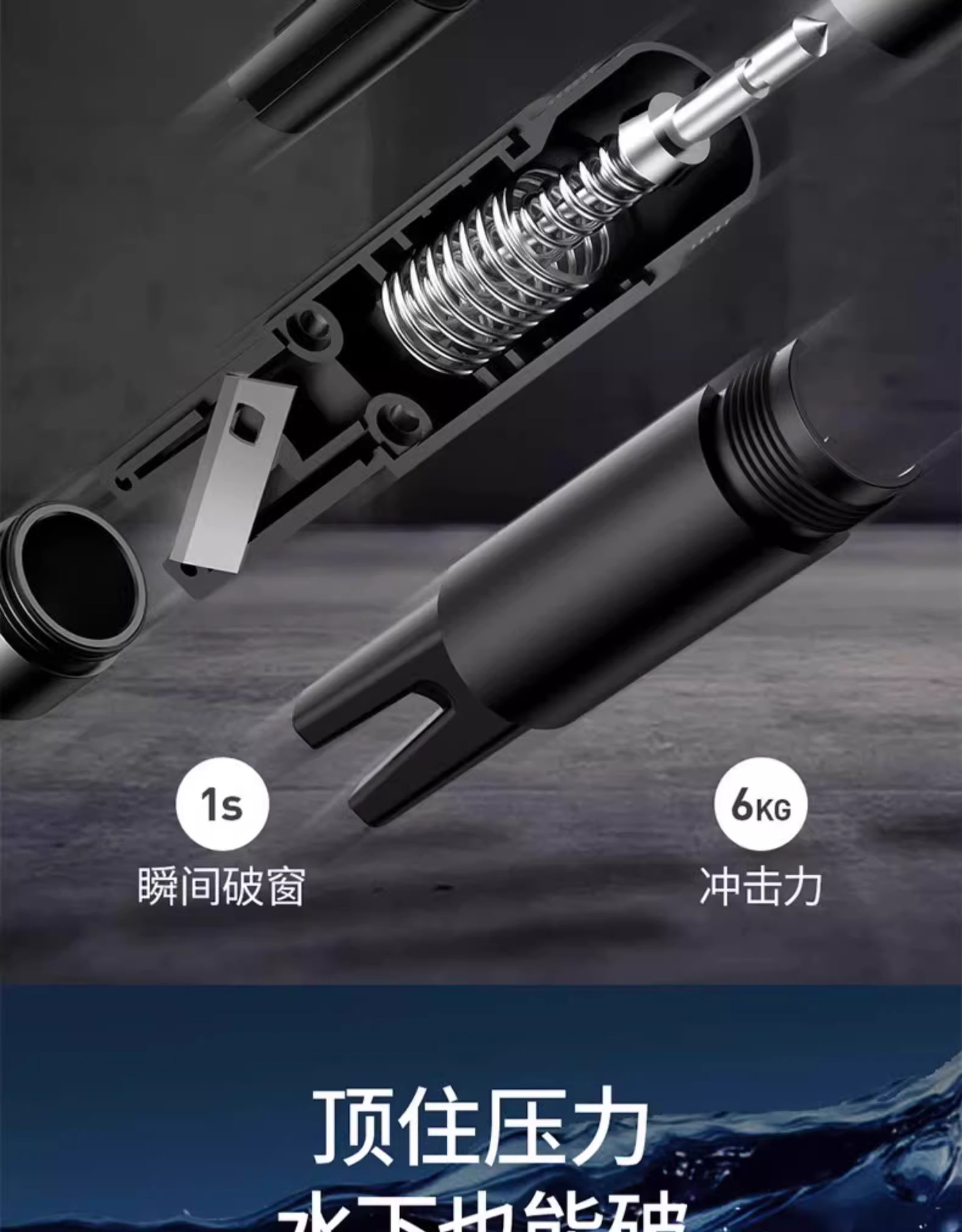 Suitable for Baseus Car Window Breaker, Car-Mounted Glass Cutter, Multifunctional Escape Tool, Emergency Life-Saving Hammer for Vehicles