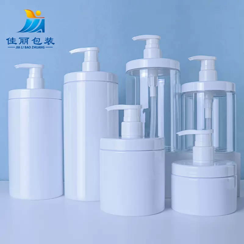 500ml塑料瓶广口沐浴露瓶洗手乳液分装瓶1000ml洗发水瓶子按压瓶