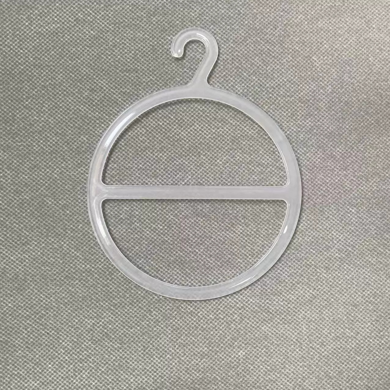 超市围巾挂钩 男女睡衣展示衣架 圆形丝巾挂钩 透明PP光滑围巾架