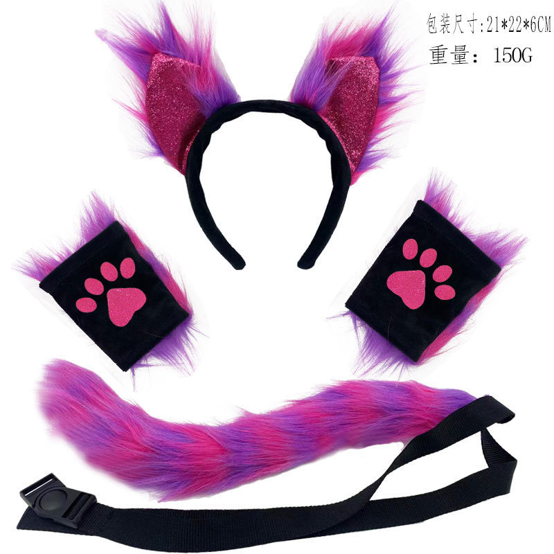 퍼플 스팽글 머리띠 4종 세트