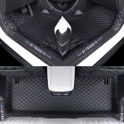 Ayaqaltılar (Kovriklər) — Floor Mats, Compatible with 26 Models - 26-models-of-tiggo-8-free-anti-kick-pad-single-layer-foot-pad-black