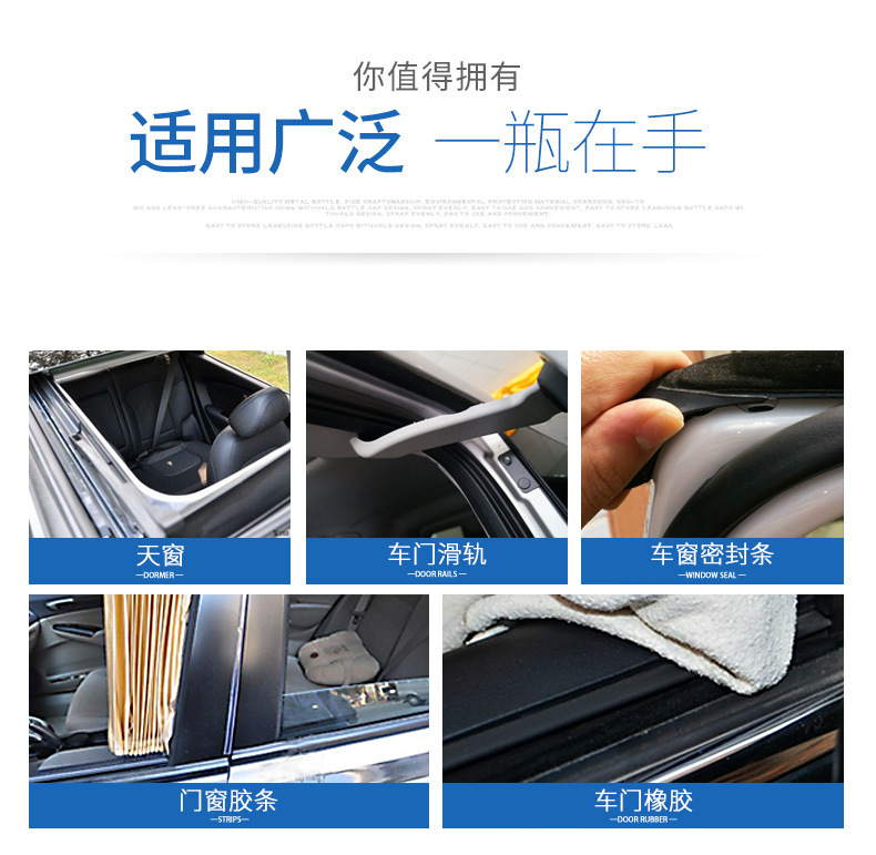 Car Service Upgrade: 450ml Large-Capacity Window Lubricant, Silent Lubrication for Glass Lift, Essential Car Grease