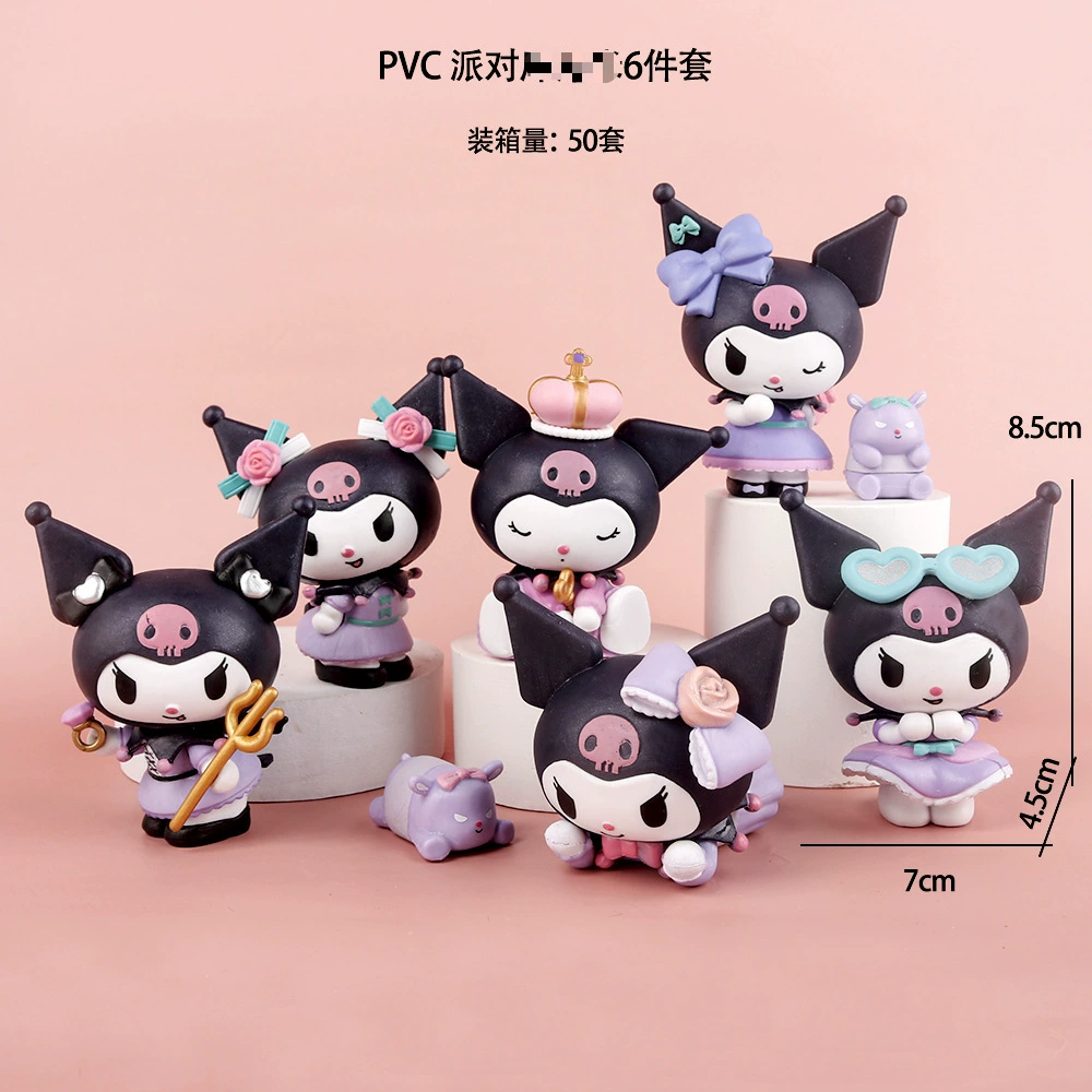 Слепая коробка фигурки (Мелодия) 3-пакет — мини-фигурки PVC с аксессуарами, разнообразные стили