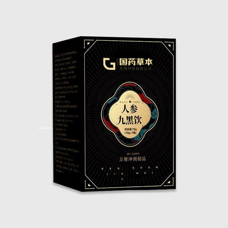Женьшень девять черных напитков Пищевые злаковые заменители пищи