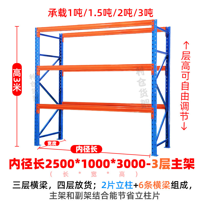 重量棚倉庫ビーム棚多層倉庫保管棚厚みのあるパレット型工業用棚倉庫|undefined