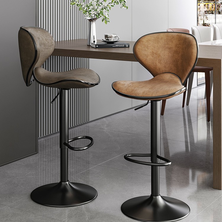 Bar Chair Home Accessible Luxury High-End Island Chair Bar Liftable Butterfly Bar Chair Front Desk High Stool