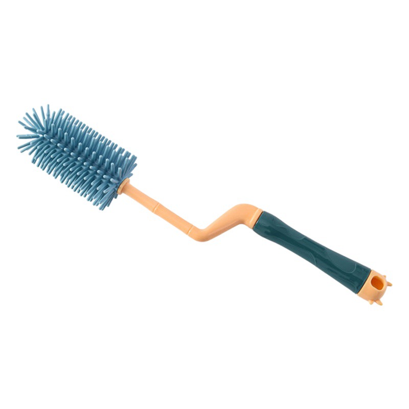 Silicone Bottle Brush Baby Pacifier Brush Straw Brush Rotating Bottle Washing Brush Rinser Cleaning Brush Cleaning Brush Set