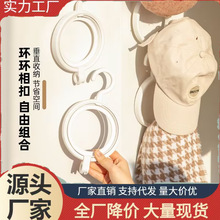 收纳挂架挂钩帽子钩子外贸假发支架钩子批发悬挂式圆形假发挂钩