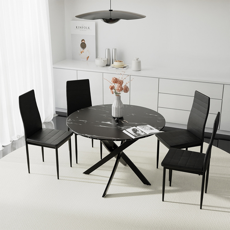 Conjunto de mesas y sillas transfronterizas Conjunto de mesas y sillas de comedor Conjunto de mesas y sillas de comedor Conjunto de mesas y sillas de comedor