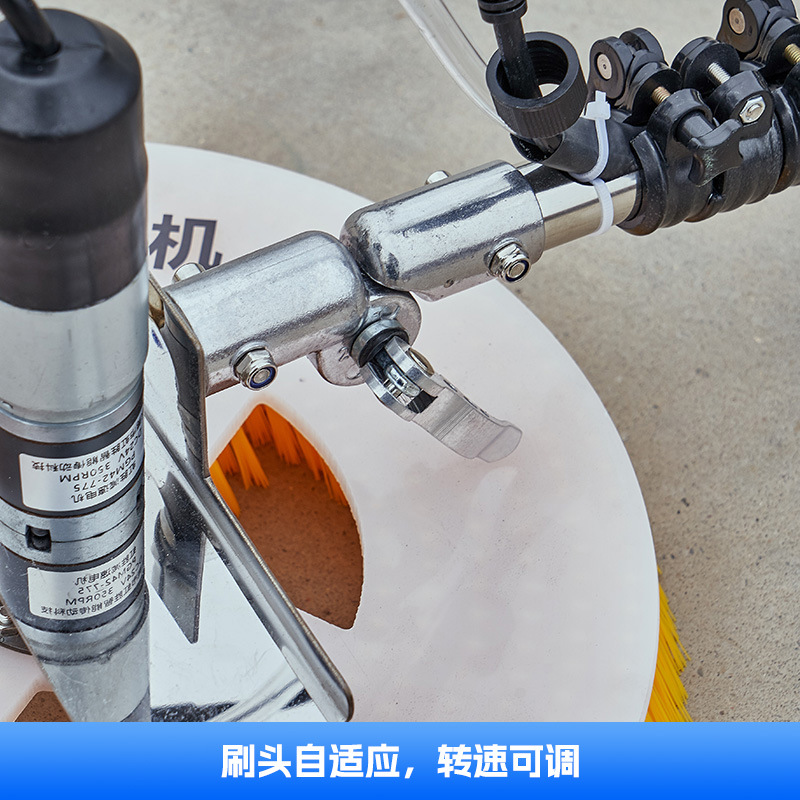 máquina de limpieza eléctrica fotovoltaica de un solo cepillo telescópico portátil dispositivo de limpieza fotovoltaica de cambio de ángulo para casa de estanque de peces