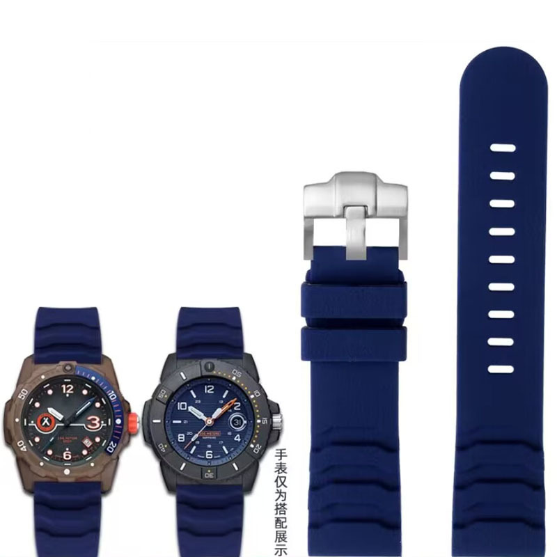 Suitable for Second Generation Citizen Eternal Fluoride Rubber Texture 22mm Strap Men's Outdoor Strap Wholesale Stainless Steel Watch Accessories