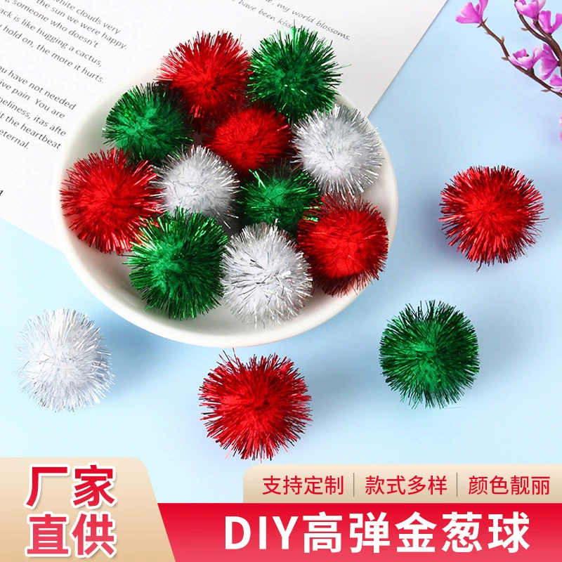 Фабричный пользовательский цвет 4 см золотые луковые шарики Рождественские красные и зеленые украшения Рождество DIY аксессуары мяч OEM обработка оптом