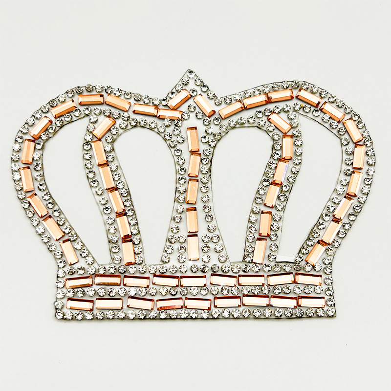 Joyas de diamante de corona accesorios de ropa parche autoadhesivo zapatos sombreros diamante de cristal DiDi joyas de decoración diamante