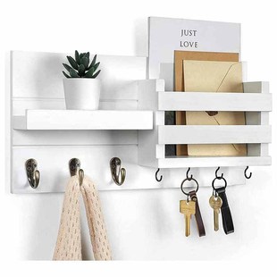 Amazon Wooden Wall Shelf Key Rack Storage Storage Rack Pendant