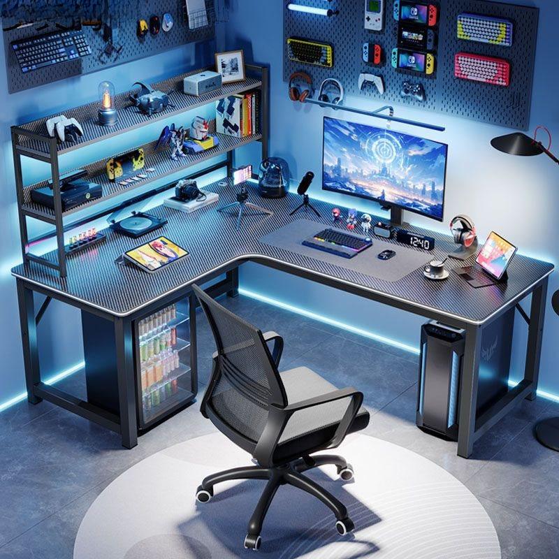 L-Shaped Corner Desk Home Desktop Computer Desk Bedroom Student Double Writing Desk Small Apartment Corner Desk