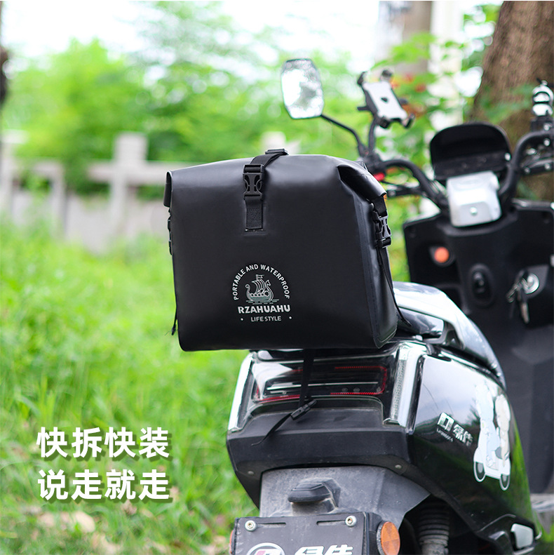Waterproof Electric Vehicle Hanging Bag, Front Storage Pocket, Storage Hanging Bag, Battery Vehicle Storage Bag, Rear Backrest Storage Pocket