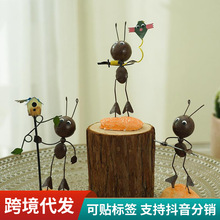 创意北欧蚂蚁客厅摆件家居装饰品房间卧室酒柜电视柜玄关小摆设