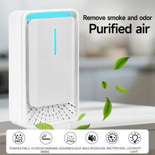 Negative Ion Air Purifier, Intelligent Sterilization, Smoke Removal, Odor Removal, Speed Descent Pm2.5 Plug-In Model for Home Office Use