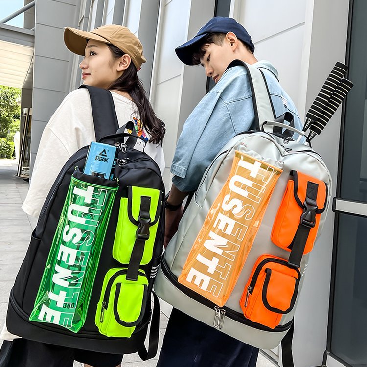 Schoolbag Men's Fashionable Korean Style New Arrival Harajuku High School Student Backpack Couple Campus Outdoor Backpack Trendy Computer Bag