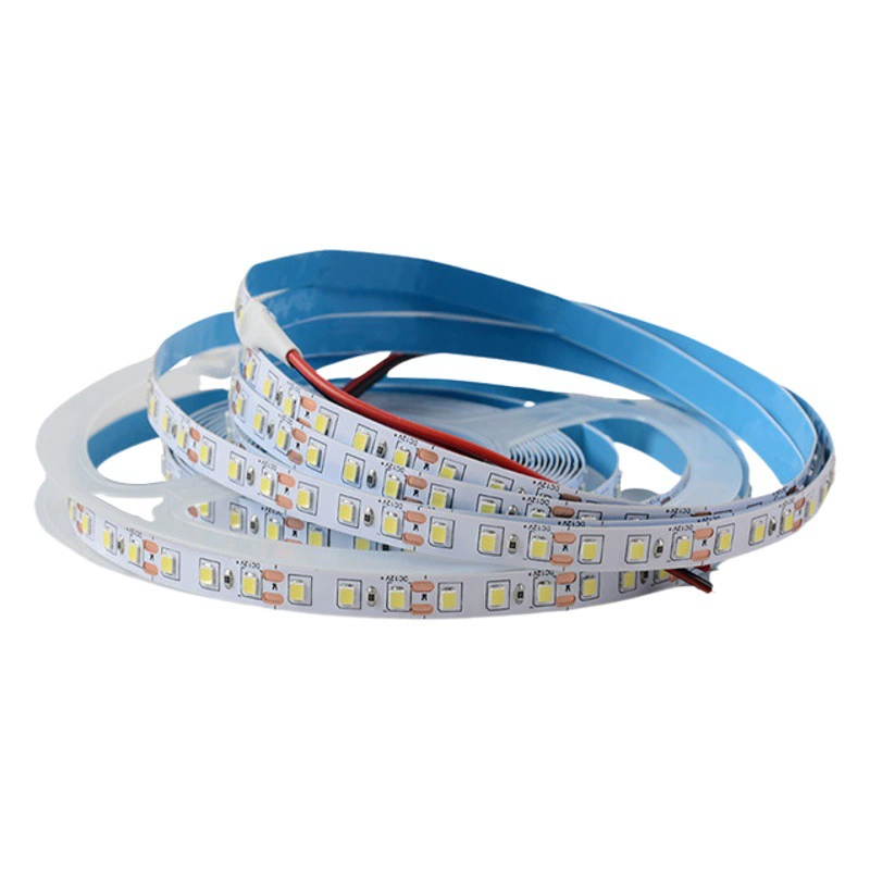 12 В низкого напряжения 2835 лампа с самоклеящийся потолок с высоким дисплеем полный спектральный гибкий подсветка 24 В линейный мягкий светодиодный лента